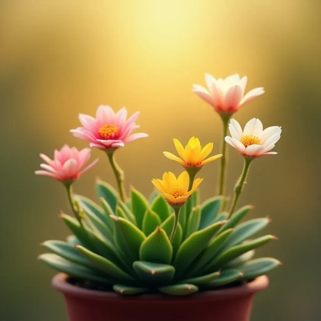 多肉植物の花が咲いたら？意味や対処法、注意点を徹底解説